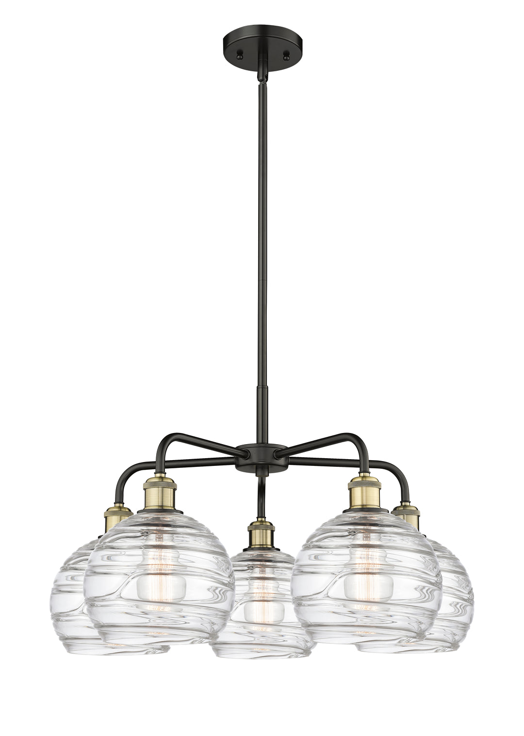 Innovations Lighting Athens Deco Swirl 8" Chandelier