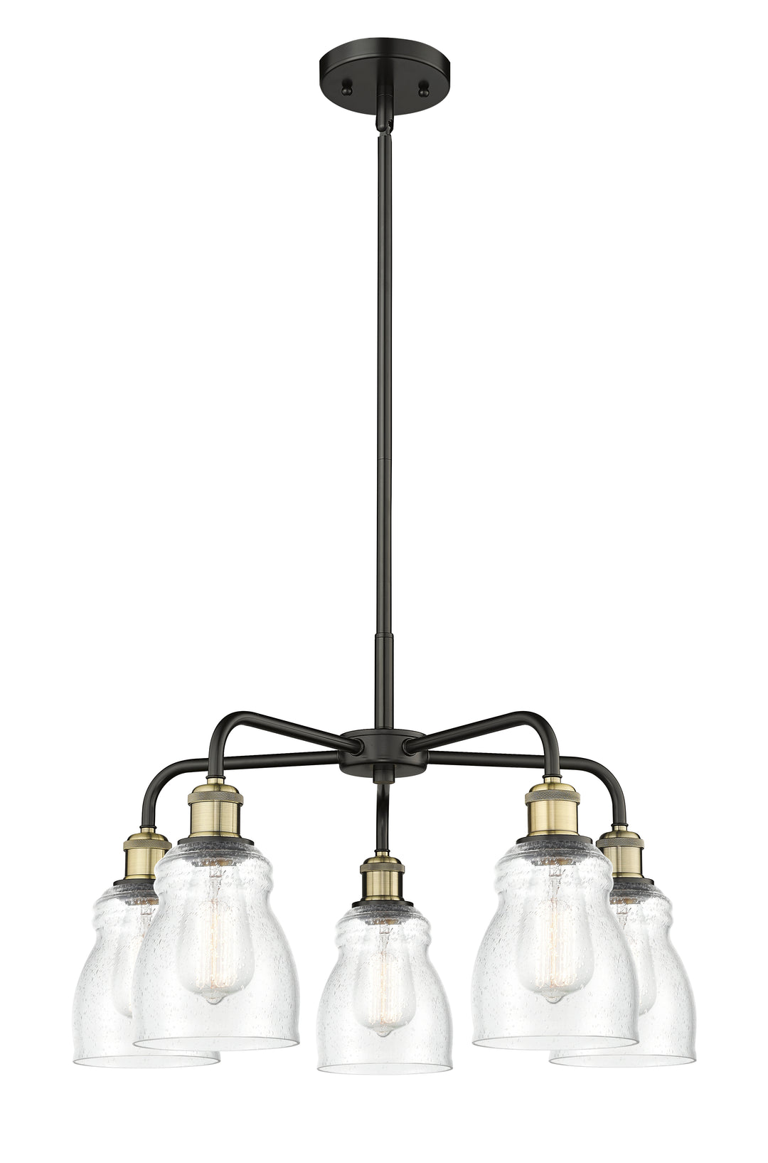 Innovations Lighting Ellery 5" Chandelier - Black Antique Brass