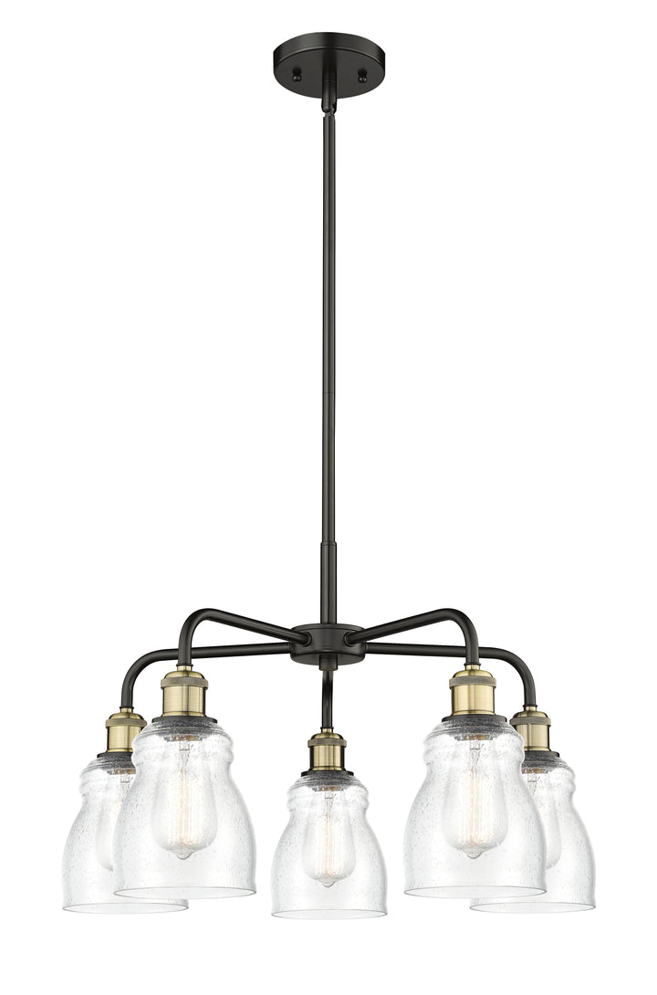 Innovations Lighting Ellery 5" Chandelier - Black Antique Brass