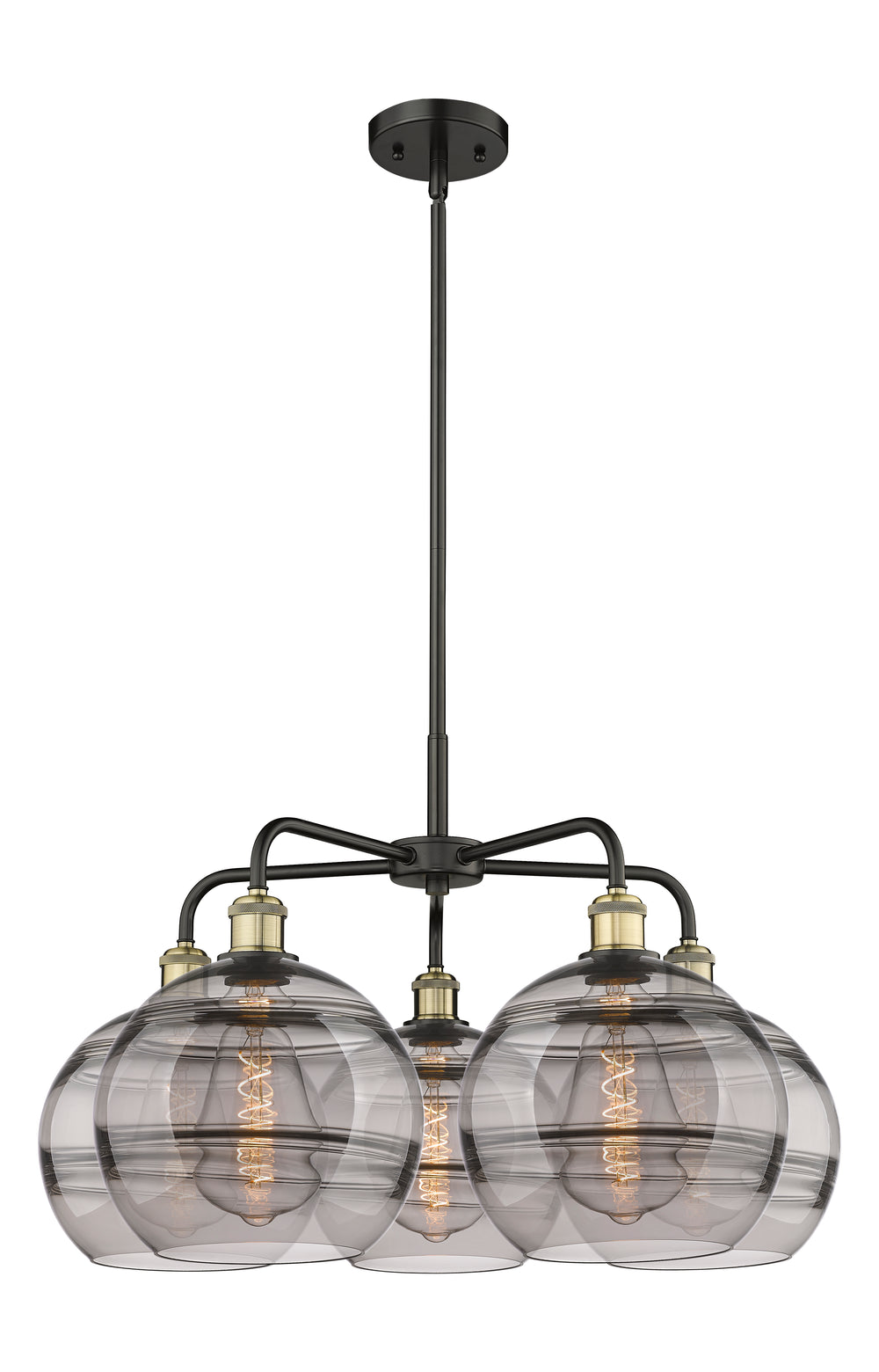 Innovations Lighting Rochester 10" Chandelier - Black Antique Brass