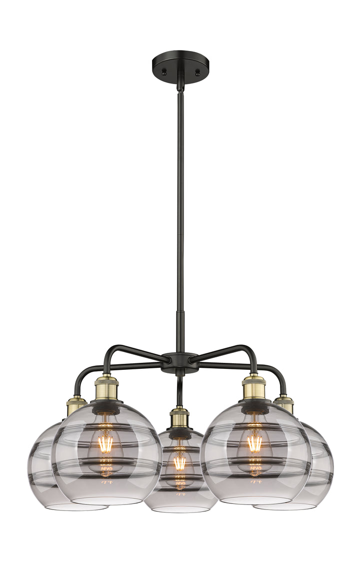 Innovations Lighting Rochester 8" Chandelier - Black Antique Brass