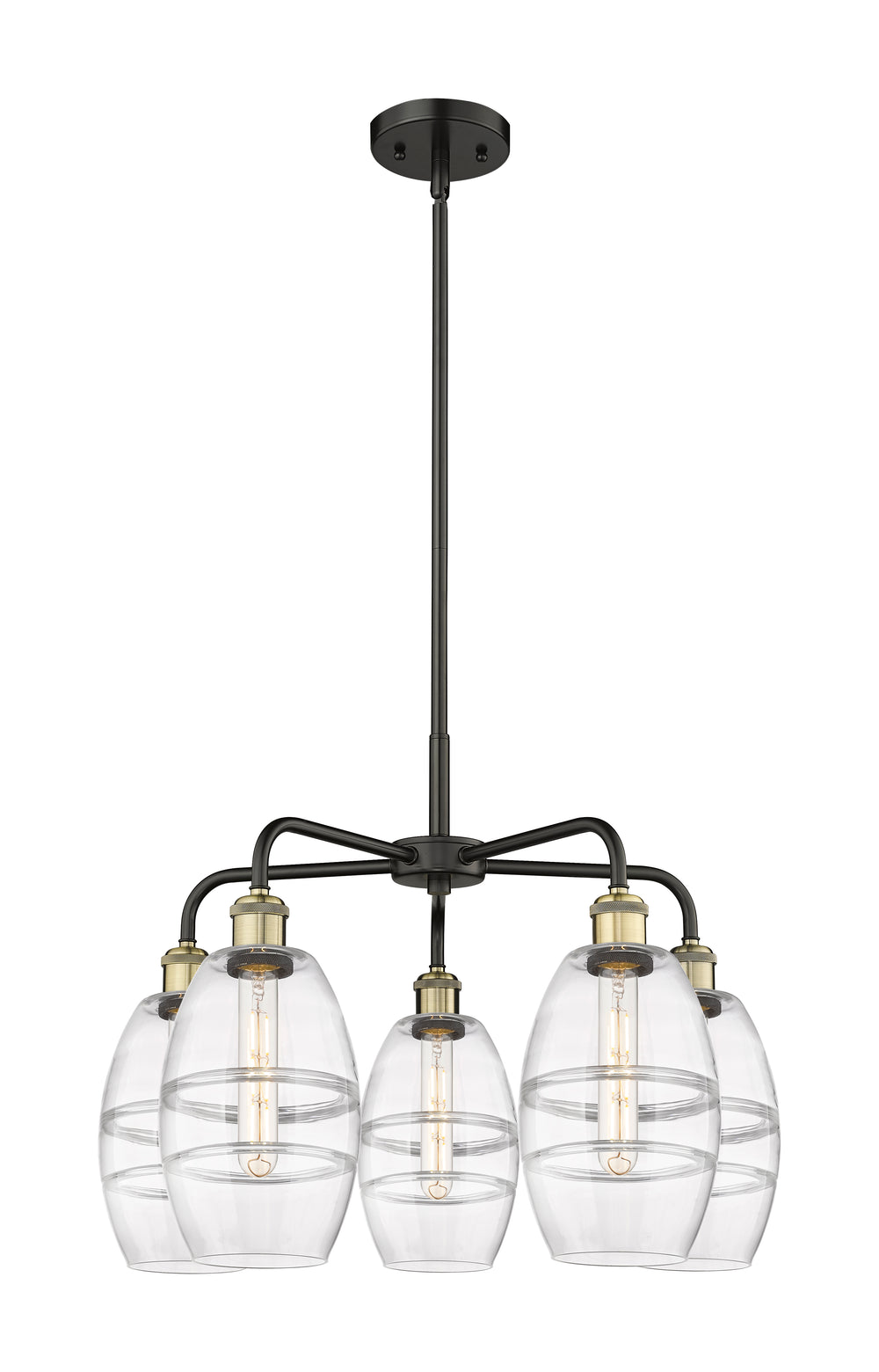 Innovations Lighting Vaz 6" Chandelier - Black Antique Brass