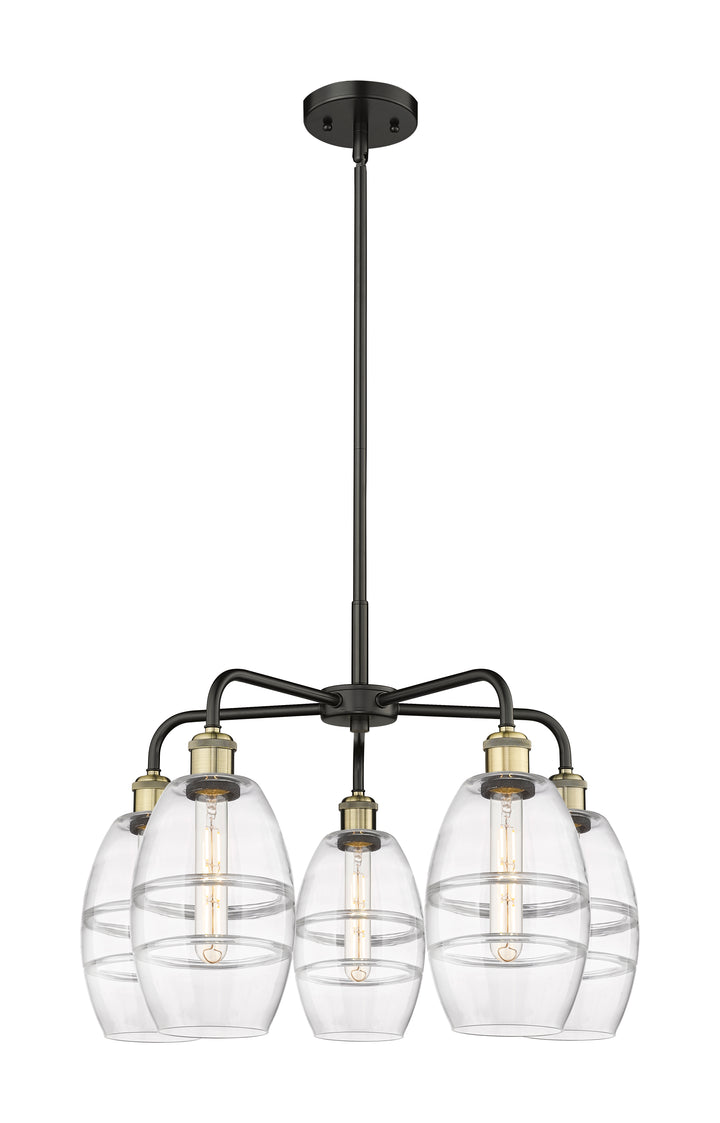 Innovations Lighting Vaz 6" Chandelier - Black Antique Brass