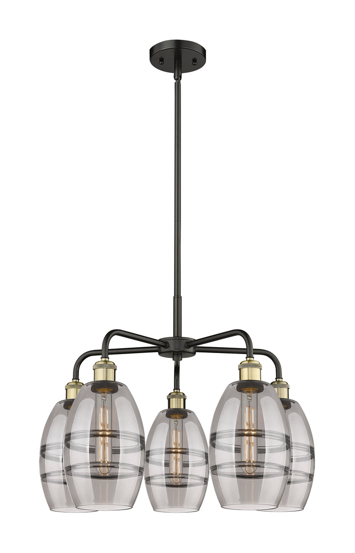 Innovations Lighting Vaz 6" Chandelier - Black Antique Brass