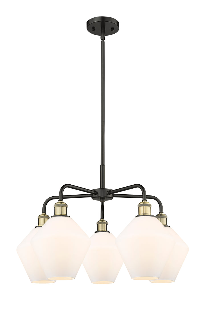 Innovations Lighting Cindyrella 8" Chandelier - Black Antique Brass Chandeliers Innovations Lighting Cased Matte White ; Glass Type: White  