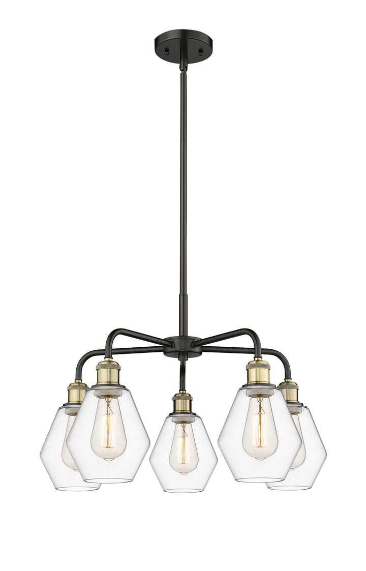 Innovations Lighting Cindyrella 6" Chandelier - Black Antique Brass Chandeliers Innovations Lighting Clear ; Glass Type: Clear  