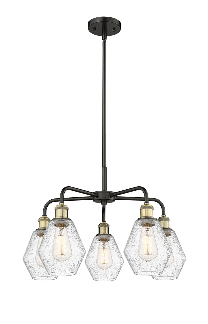 Innovations Lighting Cindyrella 6" Chandelier - Black Antique Brass Chandeliers Innovations Lighting Seedy ; Glass Type: Seeded  