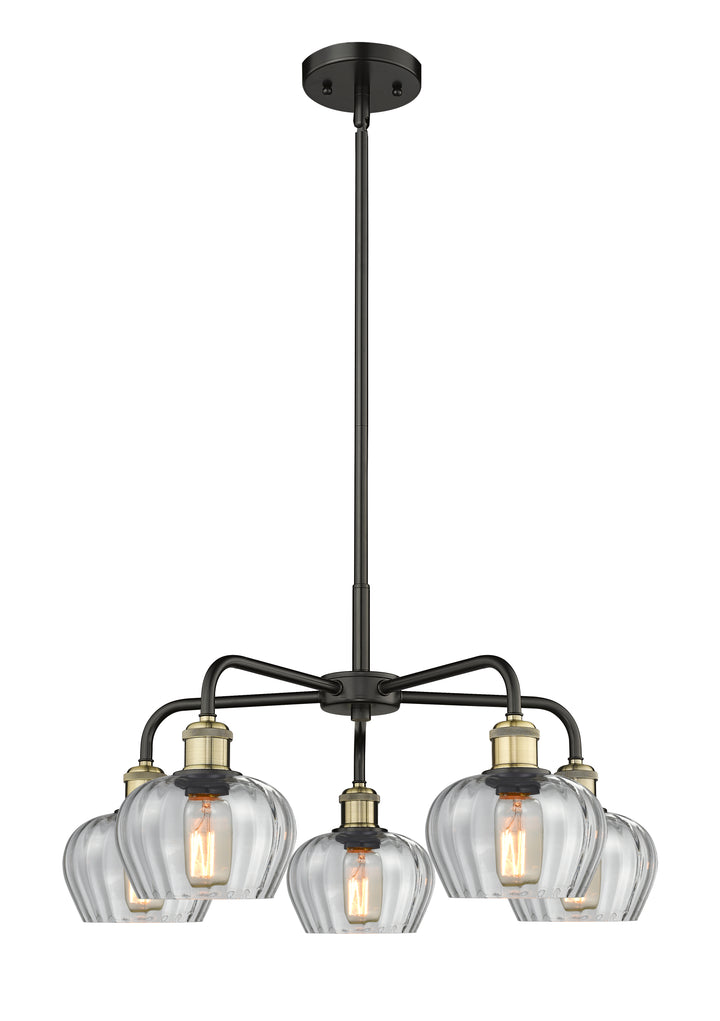 Innovations Lighting Fenton 6.5" Chandelier - Black Antique Brass