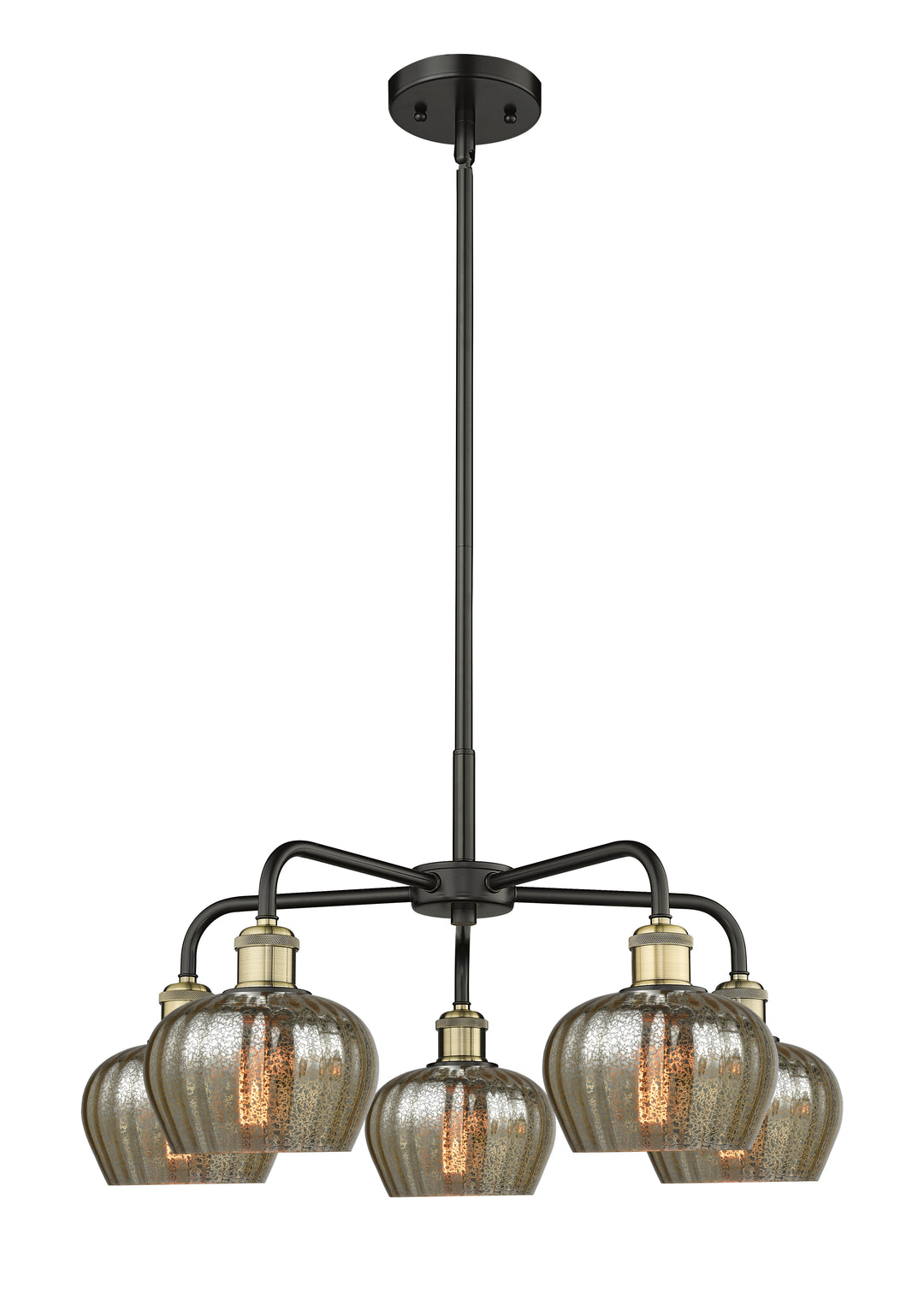 Innovations Lighting Fenton 6.5" Chandelier - Black Antique Brass