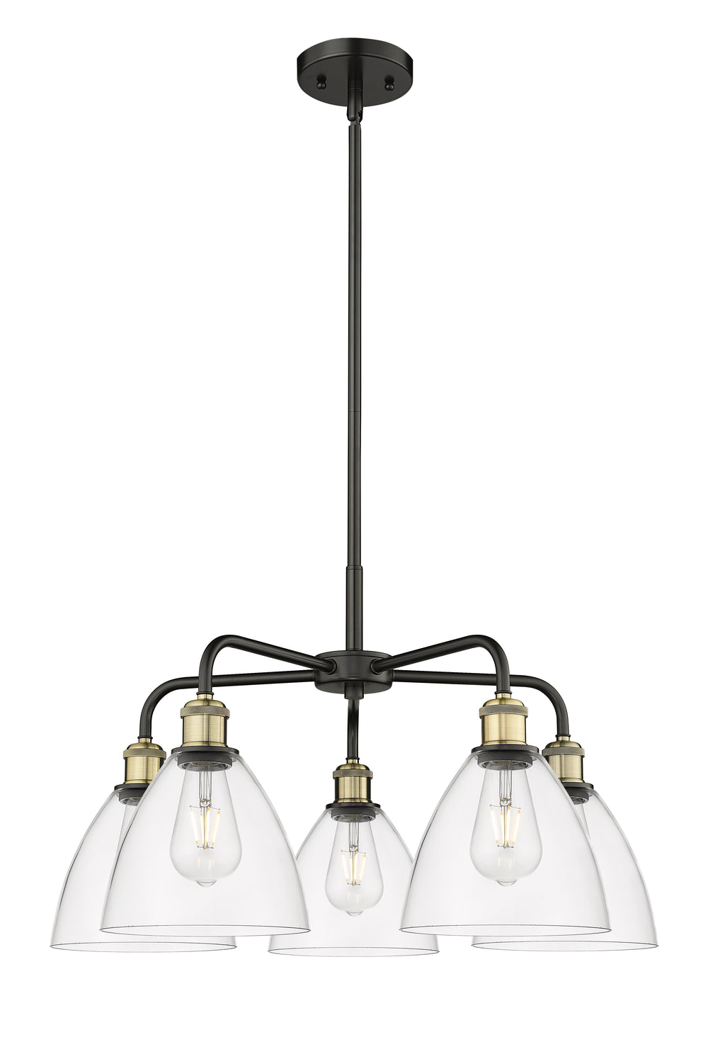 Innovations Lighting Bristol 7.5" Chandelier - Black Antique Brass