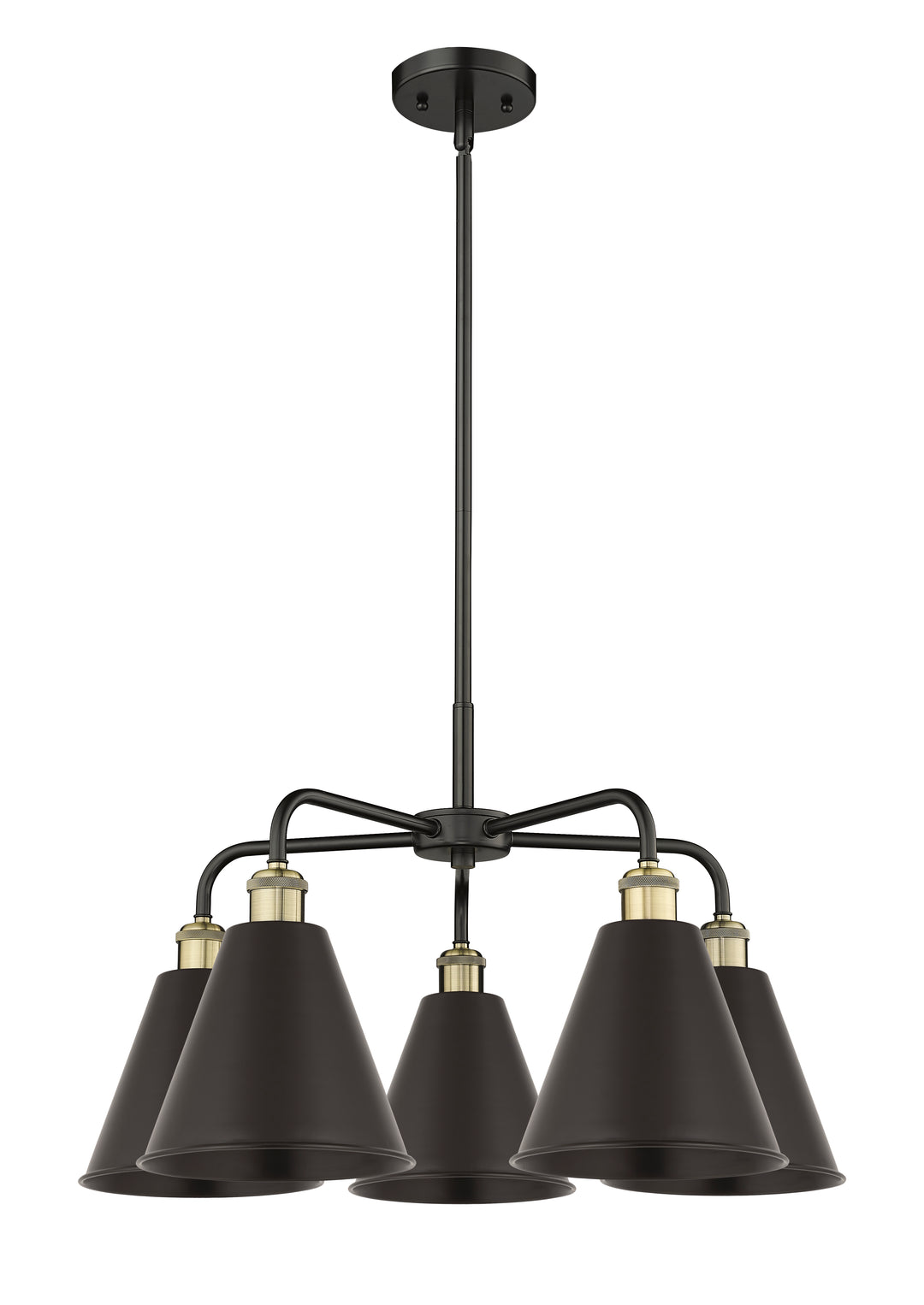 Innovations Lighting Berkshire Metal 8" Chandelier Chandeliers Innovations Lighting Black Antique Brass  