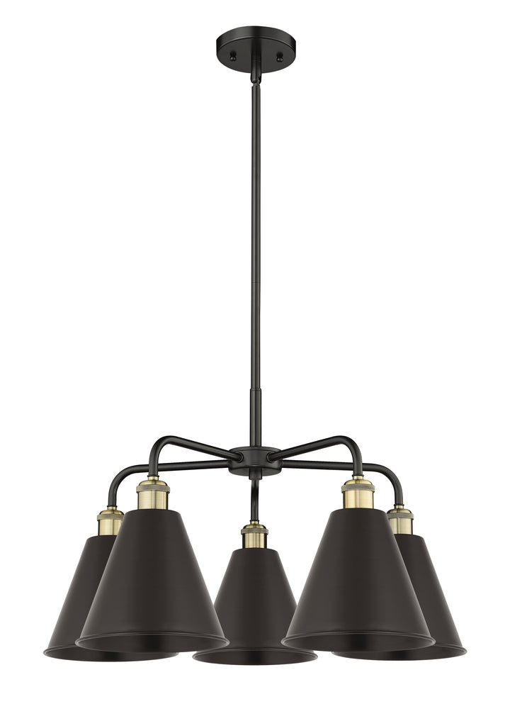 Innovations Lighting Berkshire Metal 8" Chandelier Chandeliers Innovations Lighting Black Antique Brass  