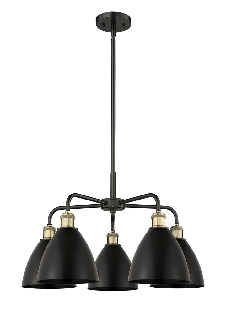 Innovations Lighting Bristol 7.5" Chandelier - Black Antique Brass Chandeliers Innovations Lighting Default Title  