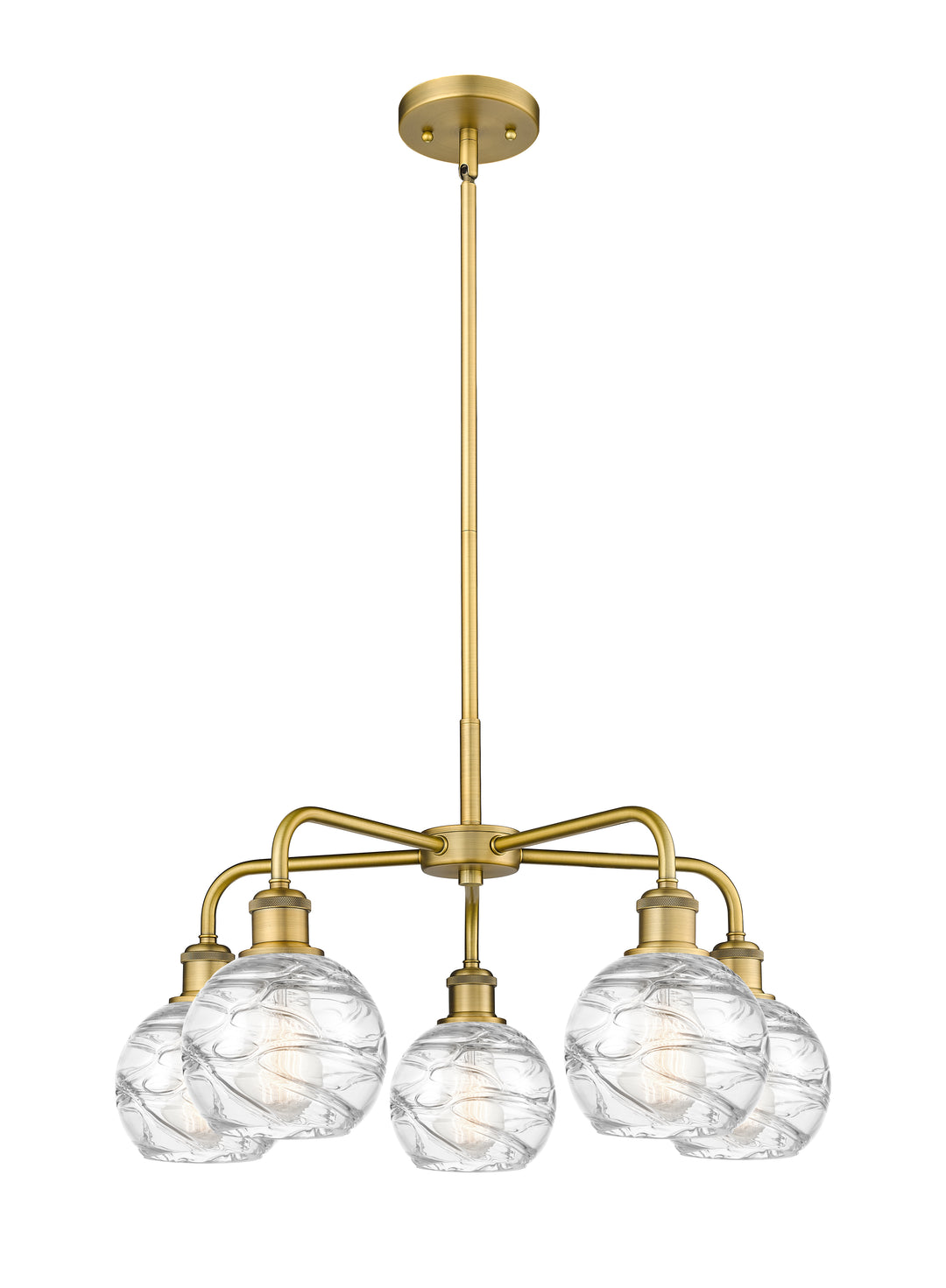 Innovations Lighting Athens Deco Swirl 6" Chandelier