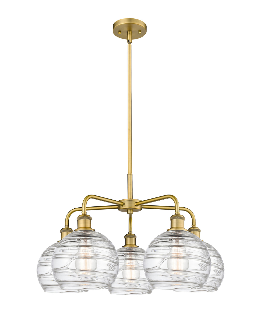 Innovations Lighting Athens Deco Swirl 8" Chandelier