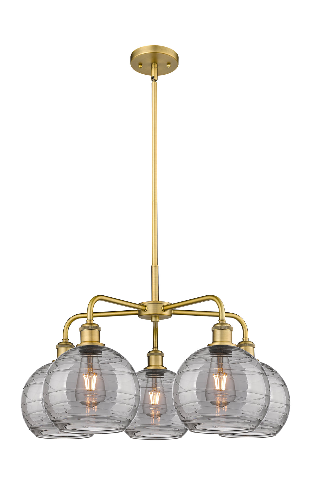 Innovations Lighting Athens Deco Swirl 8" Chandelier