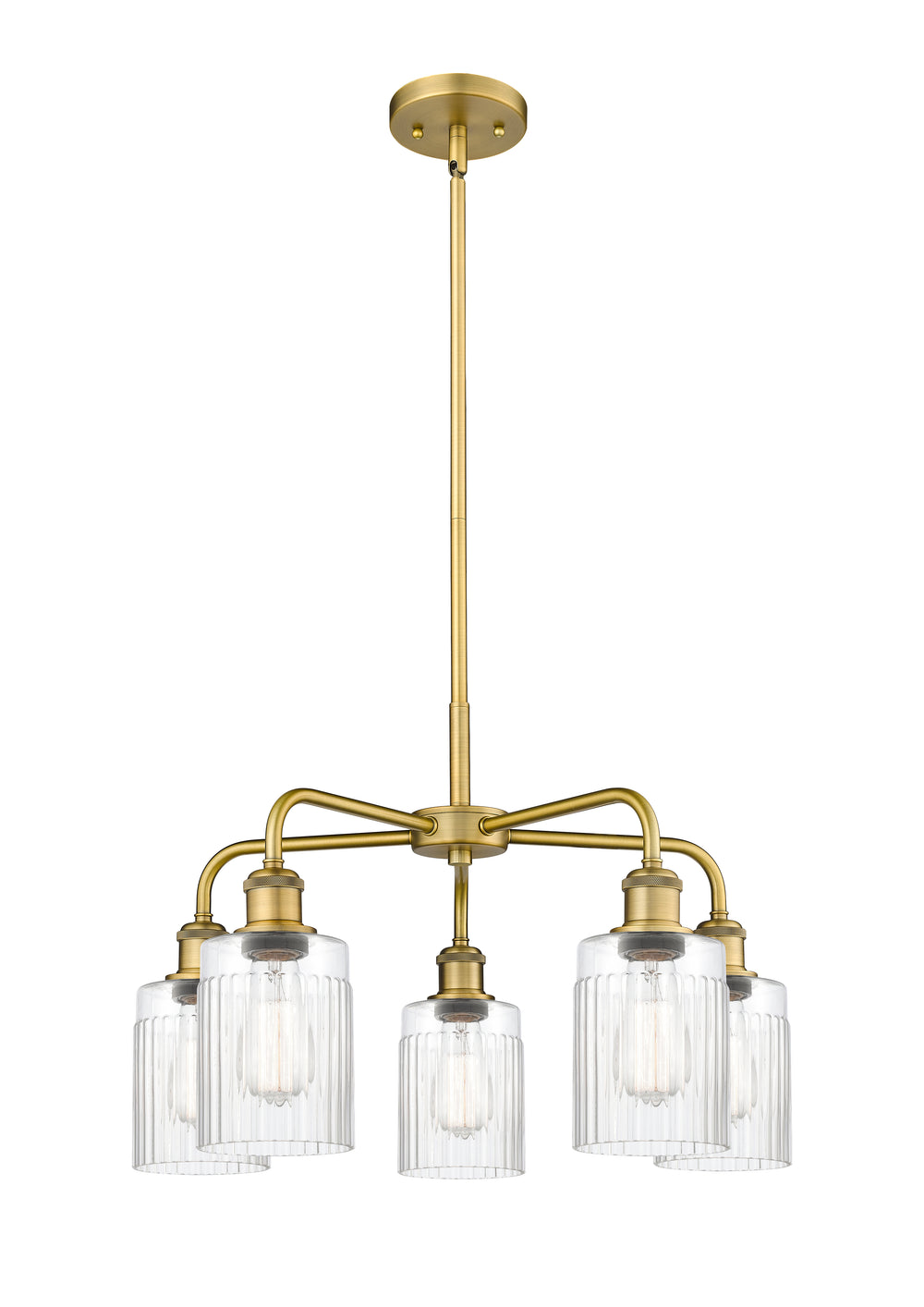 Innovations Lighting Hadley 5" Chandelier - Brushed Brass