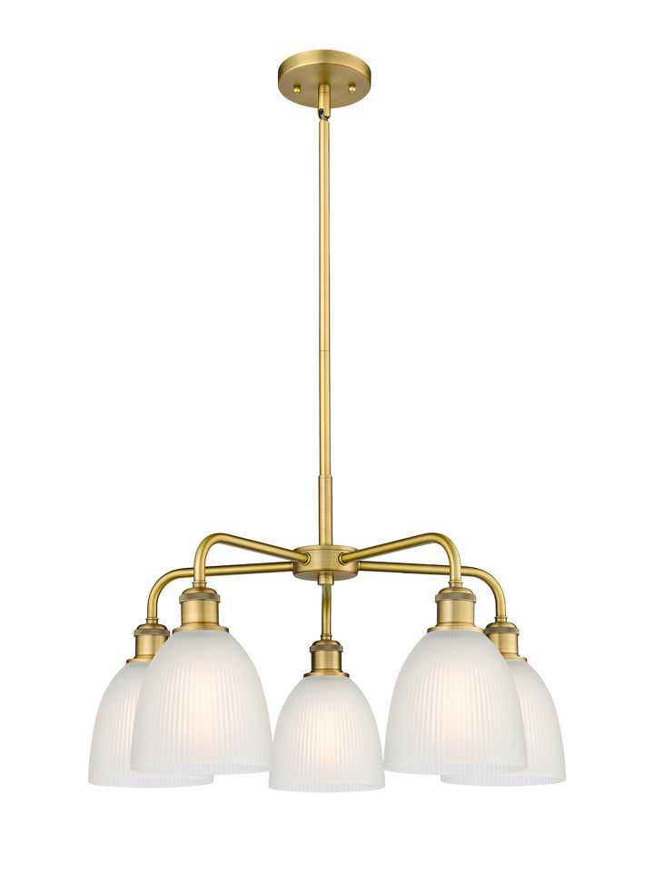 Innovations Lighting Castile 6" Chandelier - Brushed Brass Chandeliers Innovations Lighting White ; Glass Type: White  