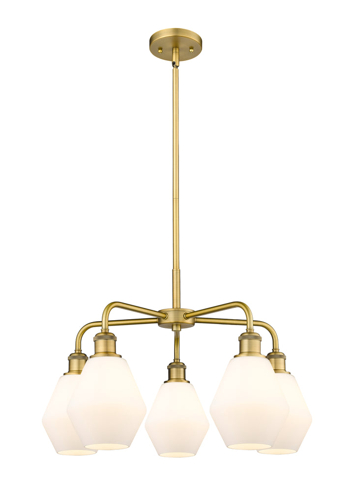 Innovations Lighting Cindyrella 6" Chandelier - Brushed Brass Chandeliers Innovations Lighting Cased Matte White ; Glass Type: White  