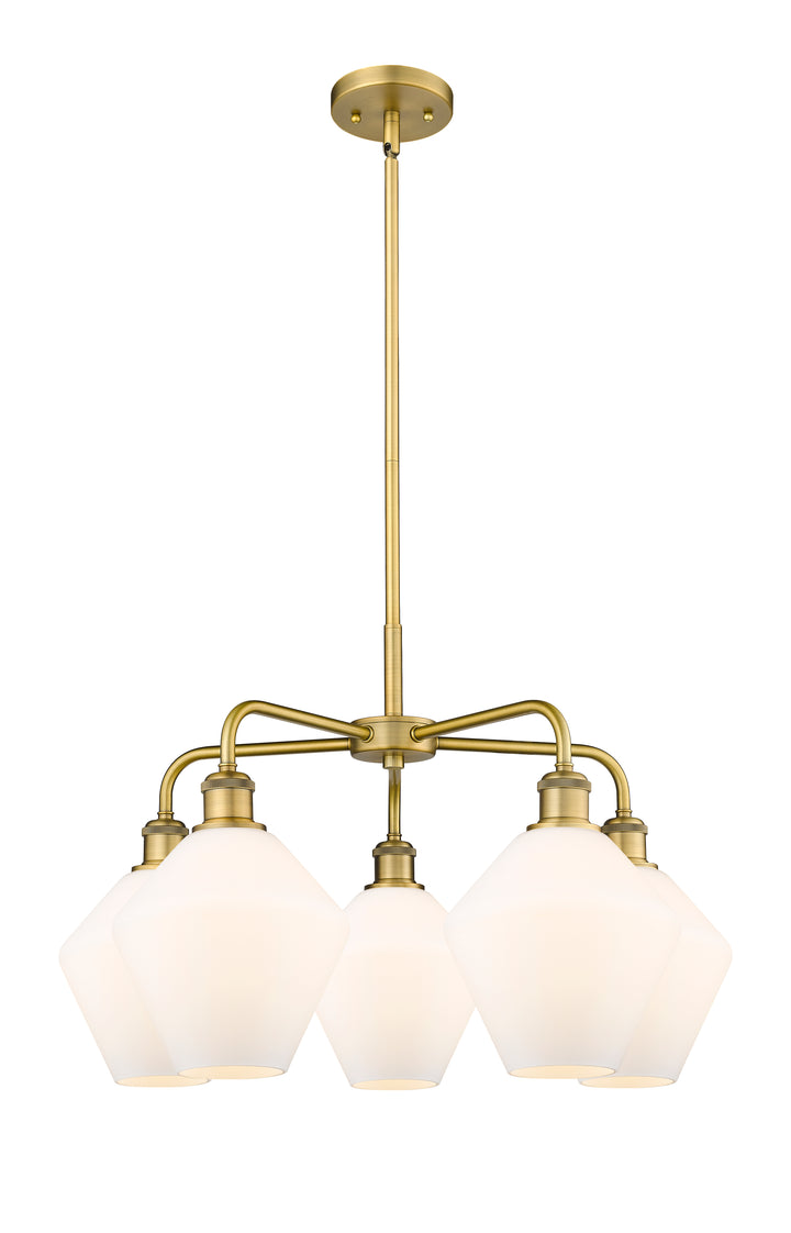 Innovations Lighting Cindyrella 8" Chandelier - Brushed Brass Chandeliers Innovations Lighting Cased Matte White ; Glass Type: White  