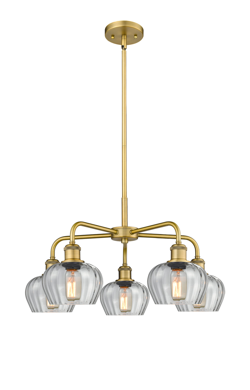 Innovations Lighting Fenton 6.5" Chandelier - Brushed Brass