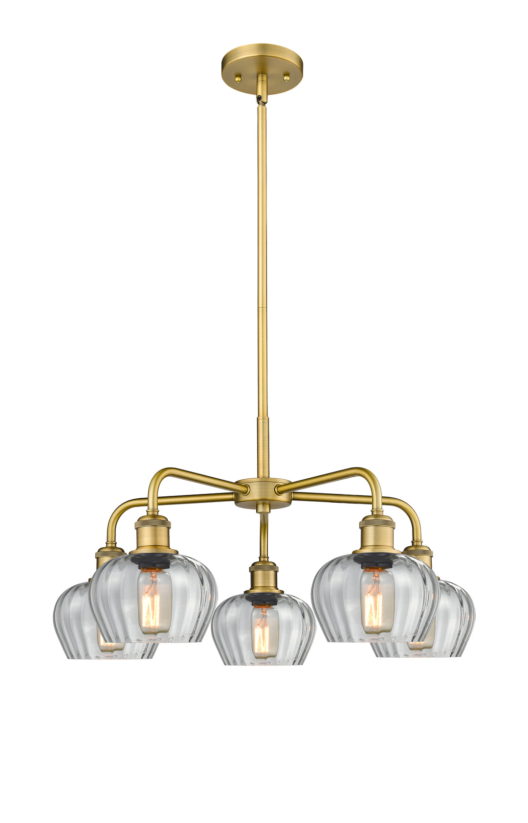 Innovations Lighting Fenton 6.5" Chandelier - Brushed Brass