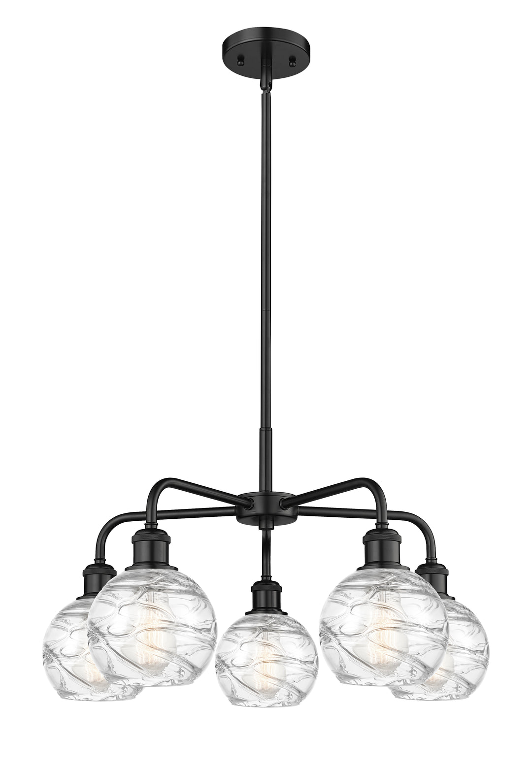 Innovations Lighting Athens Deco Swirl 6" Chandelier