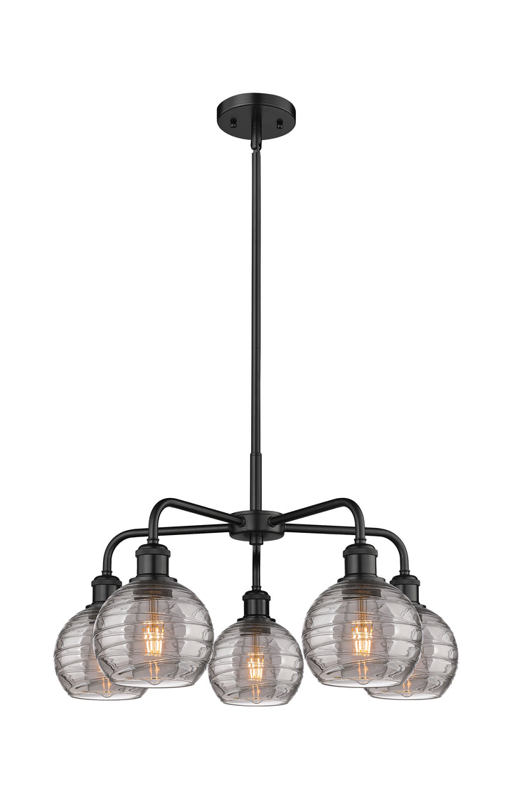 Innovations Lighting Athens Deco Swirl 6" Chandelier