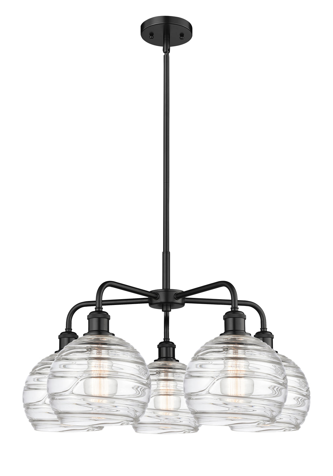 Innovations Lighting Athens Deco Swirl 8" Chandelier