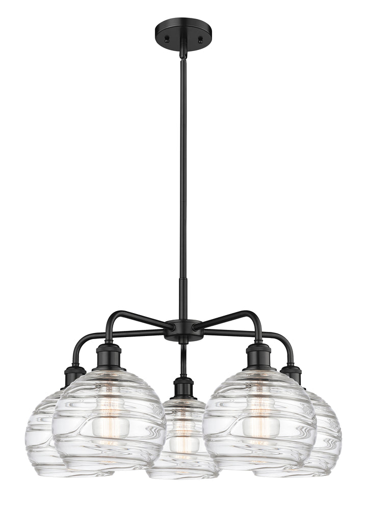 Innovations Lighting Athens Deco Swirl 8" Chandelier