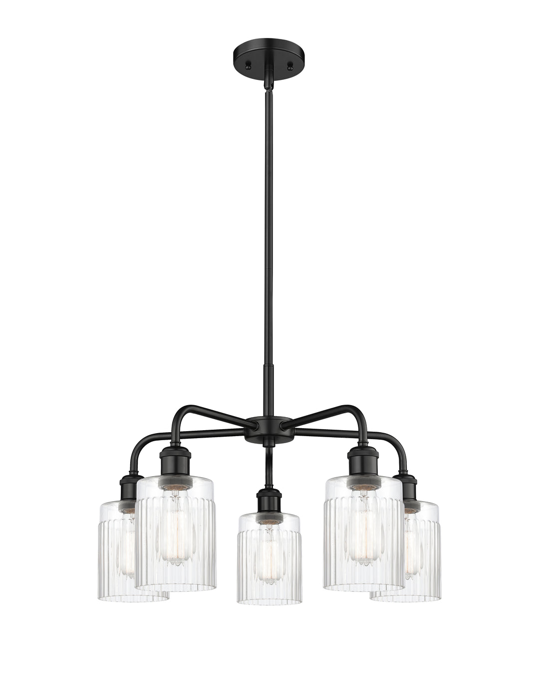 Innovations Lighting Hadley 5" Chandelier - Matte Black