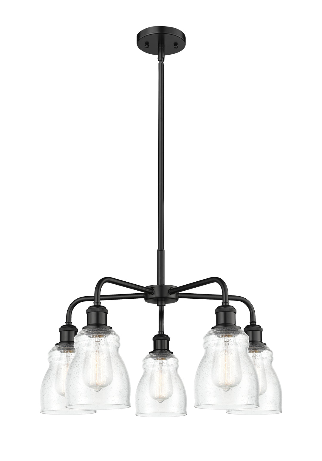 Innovations Lighting Ellery 5" Chandelier - Matte Black