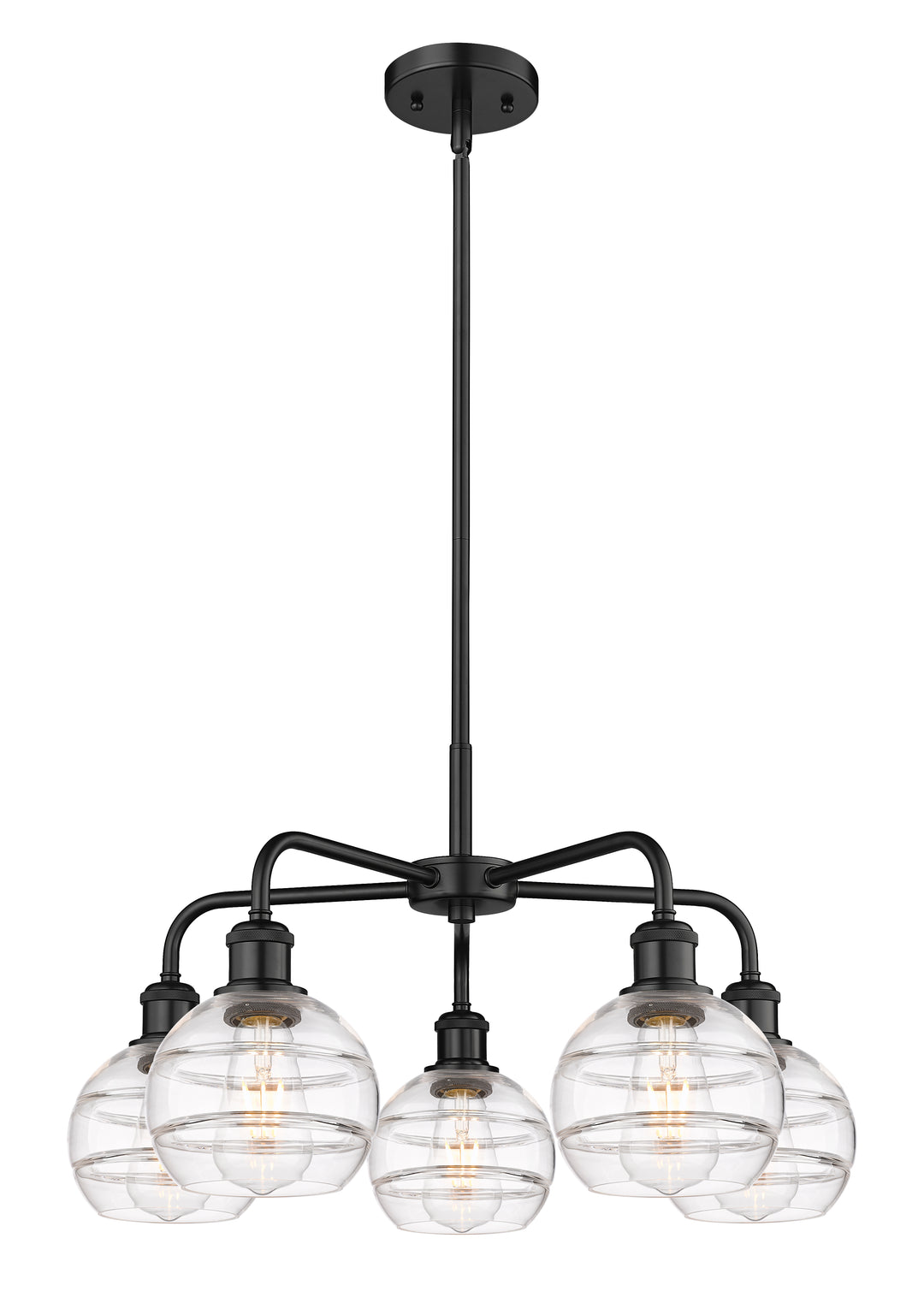 Innovations Lighting Rochester 6" Chandelier - Matte Black