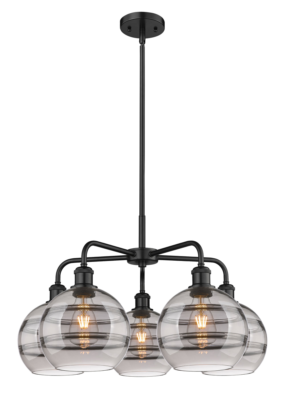 Innovations Lighting Rochester 8" Chandelier - Matte Black