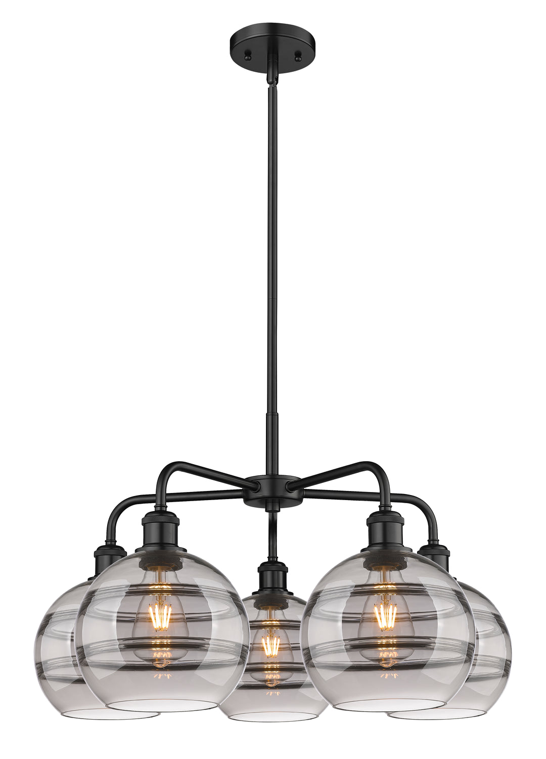 Innovations Lighting Rochester 8" Chandelier - Matte Black