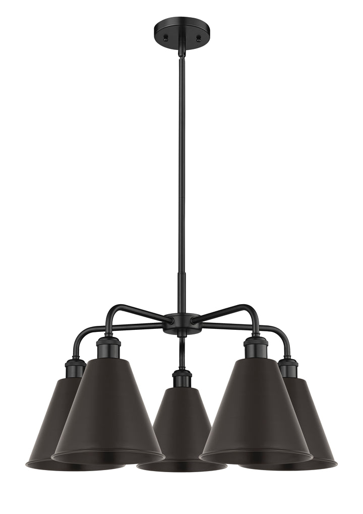 Innovations Lighting Berkshire Metal 8" Chandelier Chandeliers Innovations Lighting Matte Black  