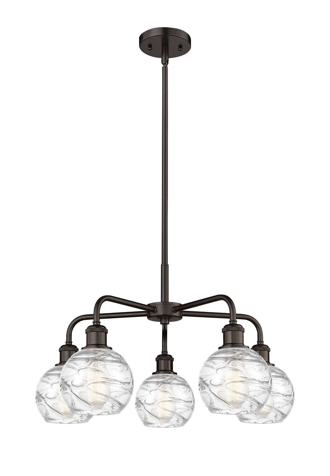 Innovations Lighting Athens Deco Swirl 6" Chandelier