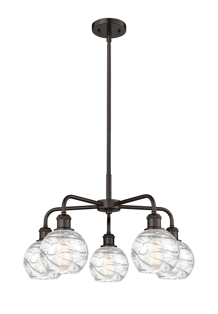 Innovations Lighting Athens Deco Swirl 6" Chandelier