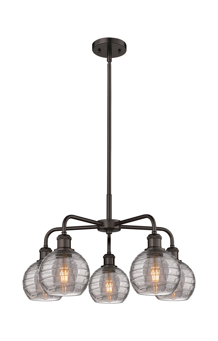 Innovations Lighting Athens Deco Swirl 6" Chandelier