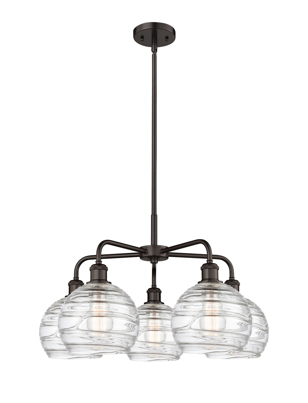 Innovations Lighting Athens Deco Swirl 8" Chandelier