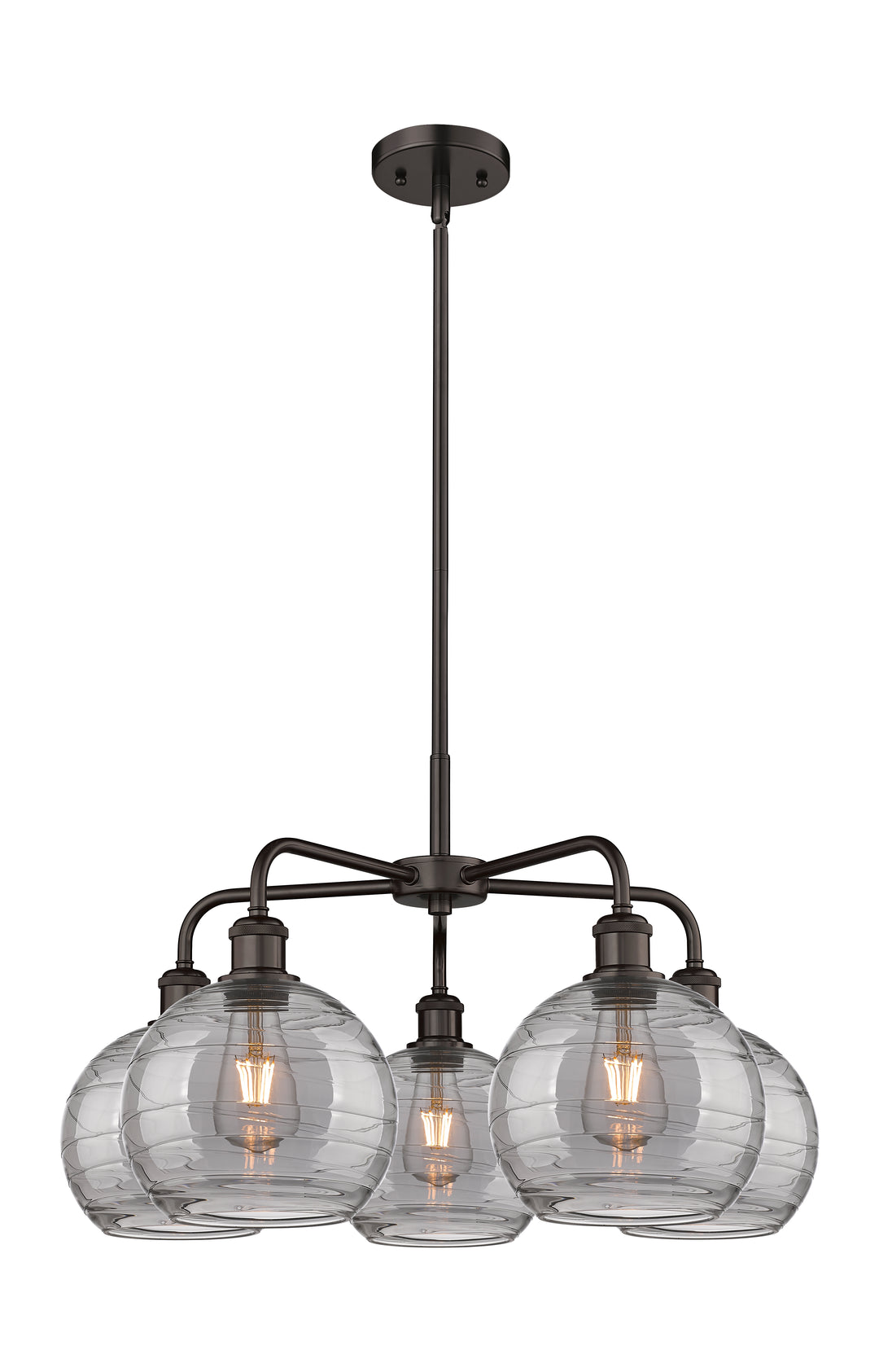 Innovations Lighting Athens Deco Swirl 8" Chandelier