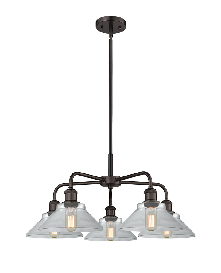 Innovations Lighting Orwell 9" Chandelier - Oil Rubbed Bronze Chandeliers Innovations Lighting Clear ; Glass Type: Clear  