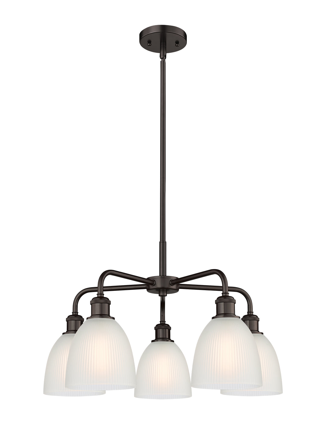 Innovations Lighting Castile 6" Chandelier - Oil Rubbed Bronze Chandeliers Innovations Lighting White ; Glass Type: White  