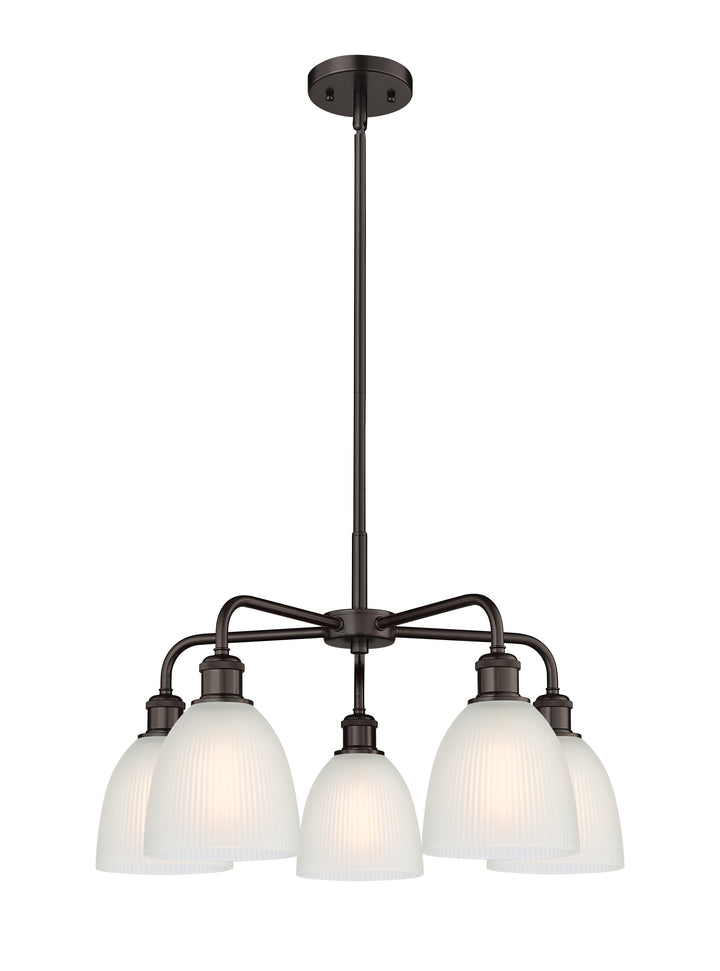 Innovations Lighting Castile 6" Chandelier - Oil Rubbed Bronze Chandeliers Innovations Lighting White ; Glass Type: White  