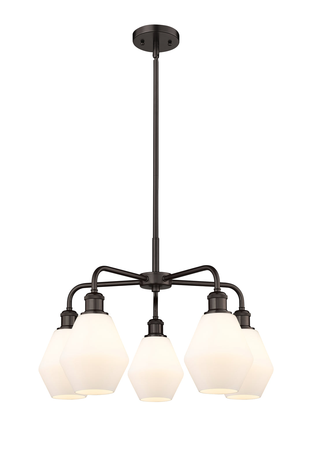 Innovations Lighting Cindyrella 6" Chandelier - Oil Rubbed Bronze Chandeliers Innovations Lighting Cased Matte White ; Glass Type: White  