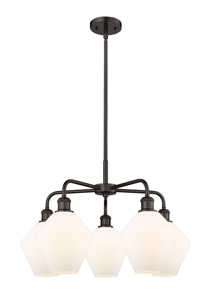 Innovations Lighting Cindyrella 8" Chandelier - Oil Rubbed Bronze Chandeliers Innovations Lighting Cased Matte White ; Glass Type: White  