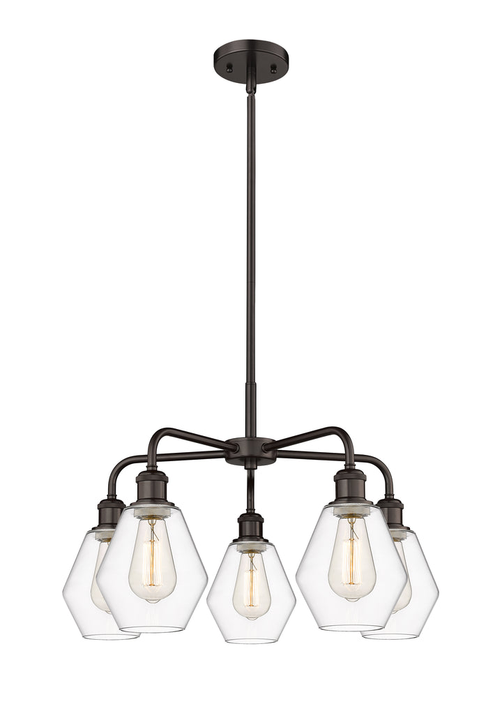 Innovations Lighting Cindyrella 6" Chandelier - Oil Rubbed Bronze Chandeliers Innovations Lighting Clear ; Glass Type: Clear  