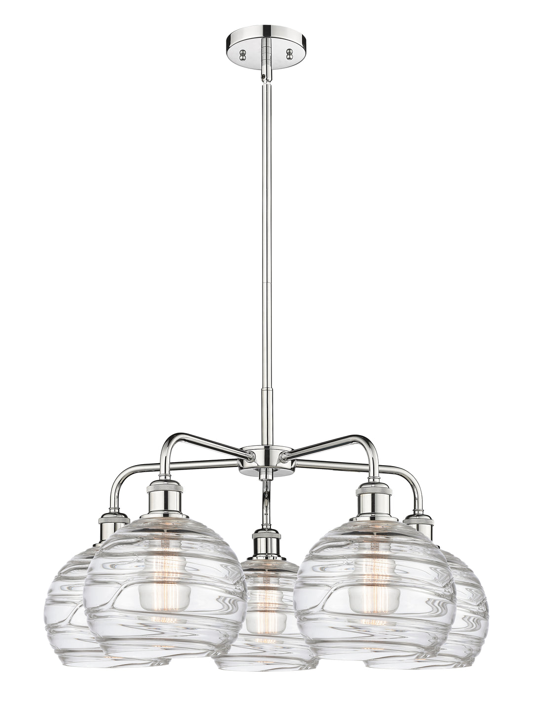 Innovations Lighting Athens Deco Swirl 8" Chandelier