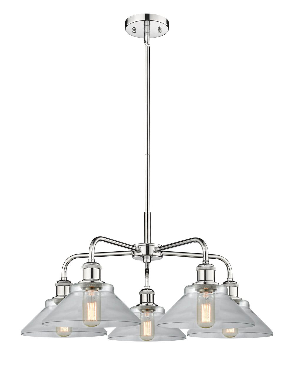 Innovations Lighting Orwell 9" Chandelier - Polished Chrome Chandeliers Innovations Lighting Clear ; Glass Type: Clear  