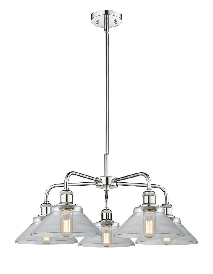 Innovations Lighting Orwell 9" Chandelier - Polished Chrome Chandeliers Innovations Lighting Clear ; Glass Type: Clear  